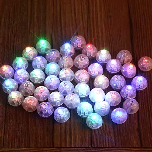 Vista 9 de 50 unids/lote 50 x blanco cálido redondo LED flash bola lámpara globo luz largo tiempo de espera para linterna de papel globo luz fiesta boda
