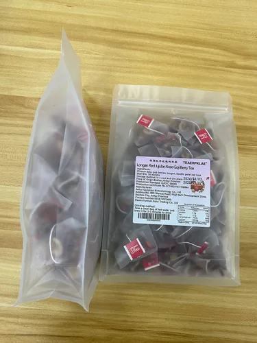 Vista 9 de Longan Red Date Rose Goji Flower Tea Combination 8.8 oz/250g (50 bolsas pequeñas) té de frutas, bebida de té para damas, té de flores y frutas, té