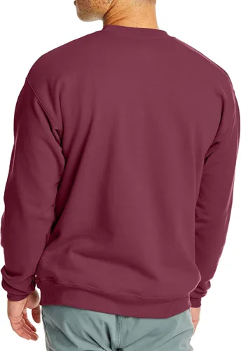 Vista 2 de Hanes EcoSmart - Sudadera de vellón sin botones para hombre, mezcla de algodón, con cuello redondo, paquete de1o2unidades