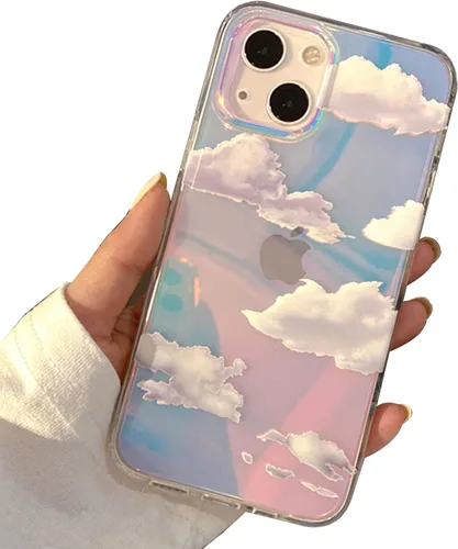 Vista 23 de I-MGAE-IN-AR - Funda diseñada para iPhone 12 y 12 Pro, diseño de mariposa plateada brillante, funda protectora de poliuretano termoplástico, suave