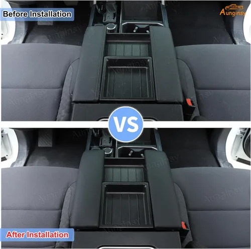 Vista 9 de Protector de Reposabrazos de Consola Central Mejorado Compatible con Toyota Tundra 2022+ y Sequoia 2023+, Funda Protectora de Cojín de Tapa de Caja
