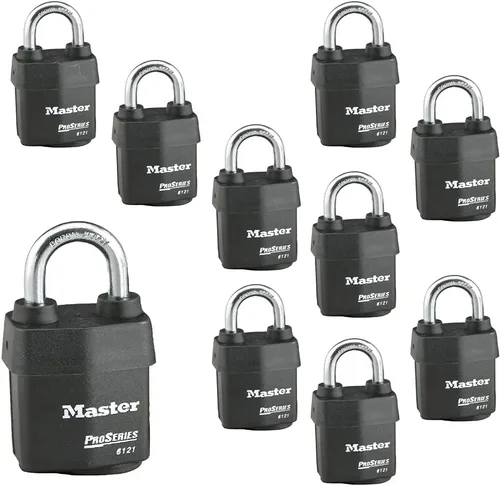 Vista 4 de Master Lock - Un (1) candado de alta seguridad serie Pro 6121NKA con tecnología BumpStop