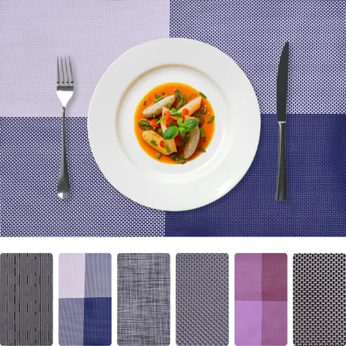Vista 10 de Decozen Juego de 4 manteles individuales – Protector de mesa para decoración de cocina, resistente a los arañazos al calor, manteles individuales