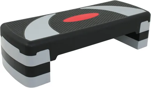 HomGarden Escalón de entrenamiento aeróbico ajustable en fitness y ejercicio, plataforma de entrenamiento con elevadores de ajuste de 4 a 6 a 8