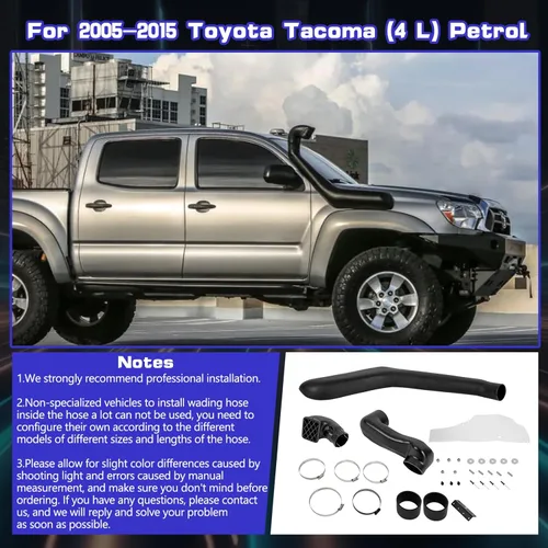 Vista 4 de Kit de buceo de admisión de aire para 2005-2015 Toyota Tacoma con entrada de aire de combustible derecho de 4L, kit de sistema de alto rendimiento