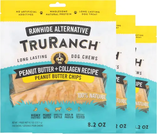 Vista 11 de TRURANCH Chips de colágeno – Golosinas de colágeno para perros – Golosinas saludables de larga duración para perros – Chips alternativos de cuero