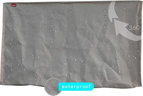 Vista 3 de Cubierta para TV de 22"-24"-26", forro resistente a los arañazos que protege la pantalla LED, mejor compatible con soportes y soportes estándar Beige