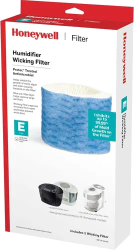Honeywell HC14PF1 Filtro E de repuesto para absorción de humedad, 1 paquete, color blanco