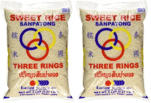 Vista 2 de Arroz pegajoso tailandés (arroz dulce) 5 libras