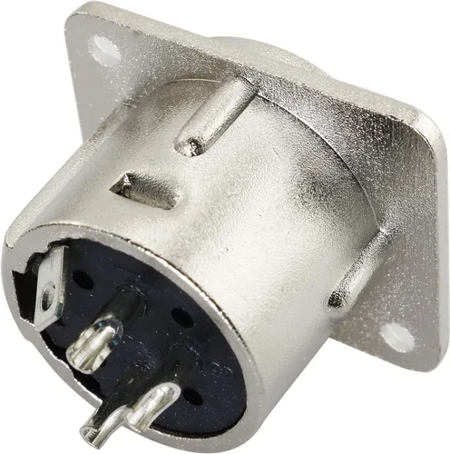 Vista 2 de Tegg XLR 3-Pin macho Jack 2 unids 3 Pin Metal Panel Mount Chassis Mic Socket Audio D Connector