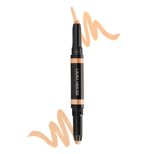 Vista 7 de Laura Mercier Secret Camouflage Brighten and Correct Duo, 2-in-1 Face and Under Eye Concealer Stick, Blurs Imperfections and Reduces Appearance of