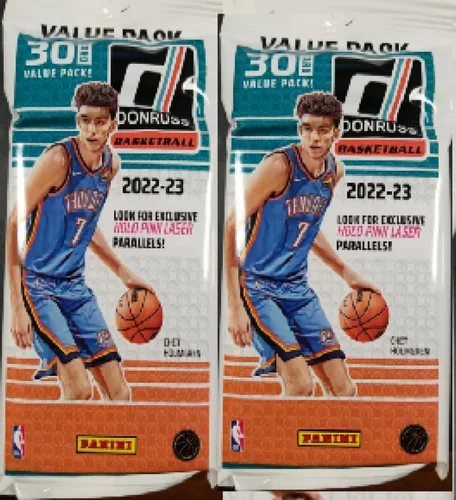 2022-23 Panini NBA Donruss Basketball Factory Sealed Value Pack Lot of TWO 30-Card PACKS. Look for Possible Autographs and Signature Series as well