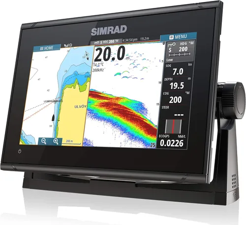 Vista 2 de Simrad GO9 XSE - Plotter de 9 pulgadas (sin transductor) con tarjeta C-MAP Discover Chart, negro, 000-13210-002