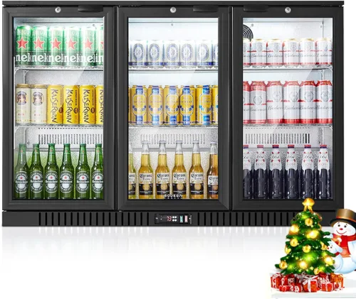 Vista 11 de BODEGACOOLER Back Bar Cooler with 2 Glass Doors,7.7 Cu.ft Commercial Back Bar Beverage Refrigerator Counter Height,LED Lighting for Soda