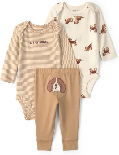 Vista 16 de Carter's Baby Boys' 3-piece Bodysuit Pant Sets Construcción azul