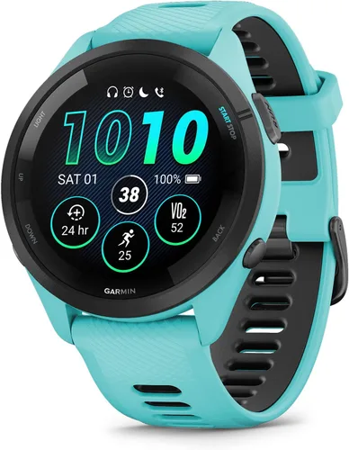 Garmin Forerunner 265 - Reloj inteligente para correr, pantalla AMOLED colorida, métricas de entrenamiento e información de recuperación, color