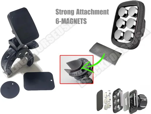 Vista 4 de Phone mount for Mercedes GLE GLC GLS EASY release holder CLAMP ON design for center console Magnetic, for iphone, for android, wireless
