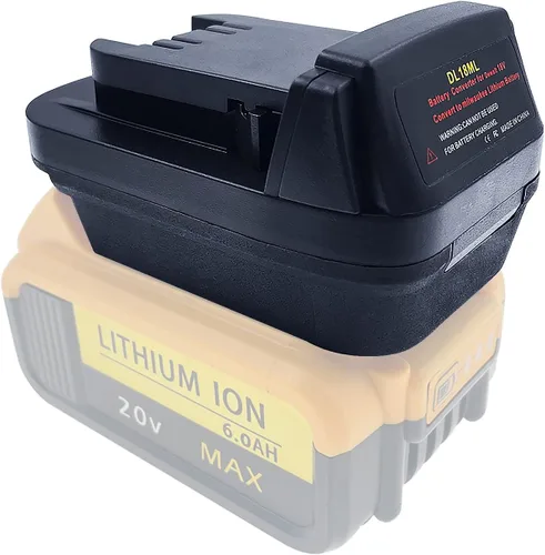 Vista 6 de DW18ML DL18ML Convertidor de batería para Dewalt 20V batería a Milwaukee 18v adaptador de batería, convertir la batería Dewalt 20V a Milwaukee M18