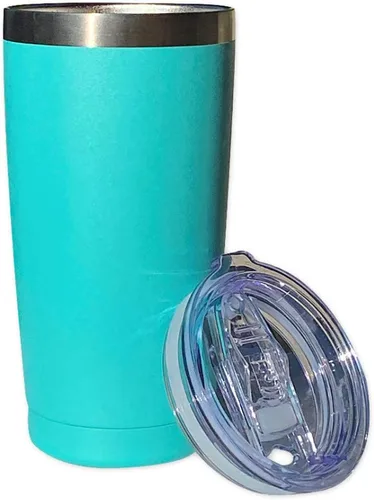 Vaso de acero inoxidable de 20 onzas con tapa de chapoteo para pajilla, doble pared aislada al vacío, taza de viaje térmica, té frío caliente, café,