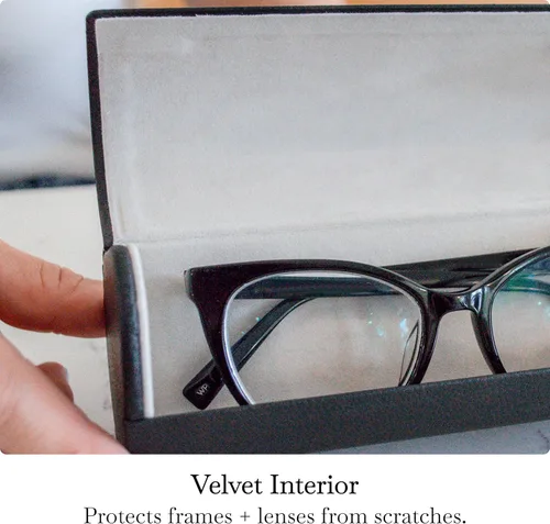 Vista 5 de Estuche de Viaje de 2 Compartimentos para Anteojos y Gafas de Sol