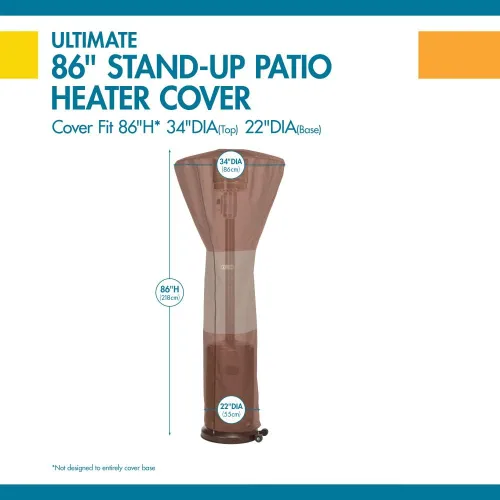 Vista 9 de DUCKCOVERS Ultimate - Funda impermeable para calentador de patio de 34 pulgadas, cubierta para calentador de exteriores