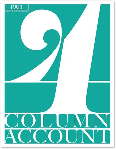 Vista 6 de BookFactory Libro de contabilidad de 2 columnas/libro de cuentas/libro de contabilidad/cuaderno (libro columnar de dos columnas) – tapa dura