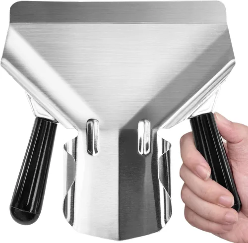 Vista 10 de Bonsicoky Cucharón de policarbonato para papas fritas y palomitas, herramienta de llenado rápido para bolsas y cajas de alimentos, cuchara multiusos