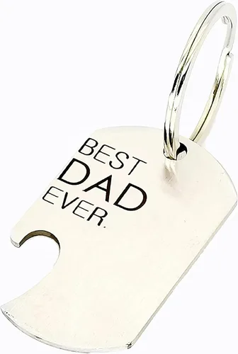 Vista 5 de Keychain BEST DAD EVER Gift Bottle Opener cute keyring Stainless Multitool as Cool Bottle Opener Car Keyring for Men