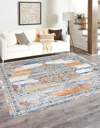 Vista 21 de Unique Loom Colección Nyla - Alfombra de área - Smile (Runner 2 pies 0 pulgadas x 6 pies 0 pulgadas, rosa salmón/negro)