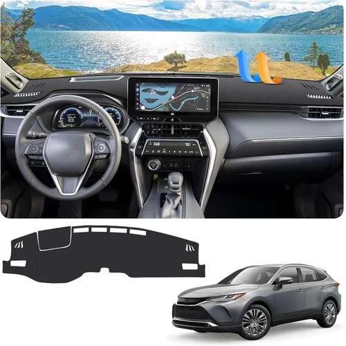 Vista 111 de FIILINES Cubierta para tablero Compatible con Mazda 3 2010-2013 Accesorios Tapete para tablero para Mazda 3 Accesorios Tapete para salpicadero