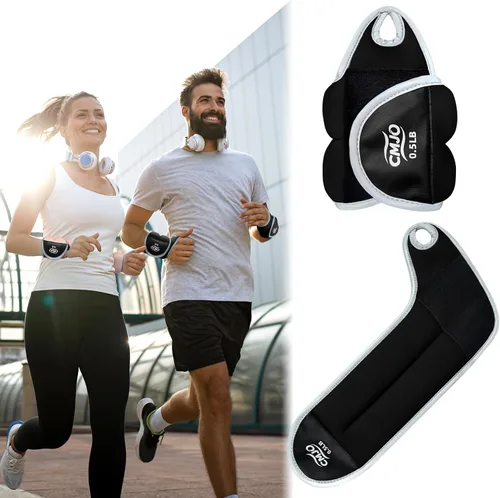 Pesas de muñeca, bandas de brazo pesadas con presillas para el pulgar, pesas de brazo de entrenamiento de fuerza de 1/2/4 libras para caminar,