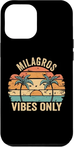 Vista 6 de iPhone 15 MILAGROS Vibes Only Cute Retro Girls MILAGROS Name Case