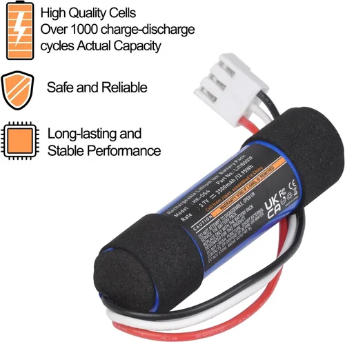Vista 2 de Tectra Reemplazo de batería de 3500 mAh para Harman Kardon Onyx Studio 4, Onyx Studio 3, Onyx Studio 2, Onyx Studio 1 altavoz inalámbrico Bluetooth