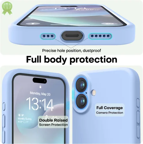 Vista 1241 de LOVE 3000 Diseñada para Funda iPhone Air, Silicona Premium [Compatible con Magsafe][Forro de Microfibra Suave Anti-Rayones] Funda Protectora