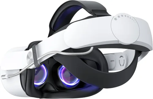 Battery Head Strap for Oculus Quest 2 Accessories, 10000mAh Battery Pack Elite Strap Replacement for Enhanced Comfort Support and Playtime in VR