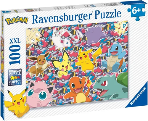 Vista 4 de Rompecabezas de Ravensburger Pokémon para niños a partir de 6 años - XXL 100 piezas - Juguetes de Pikachu