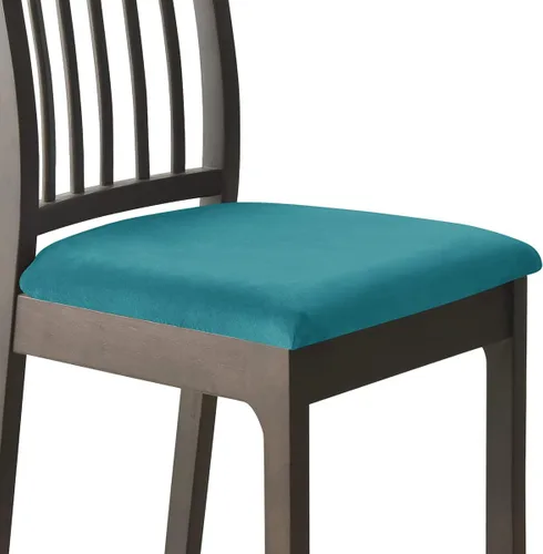 Vista 29 de Fundas de asiento de terciopelo para silla, fundas de asiento suaves y elásticas para comedor y cocina, protector de asiento de silla extraíble