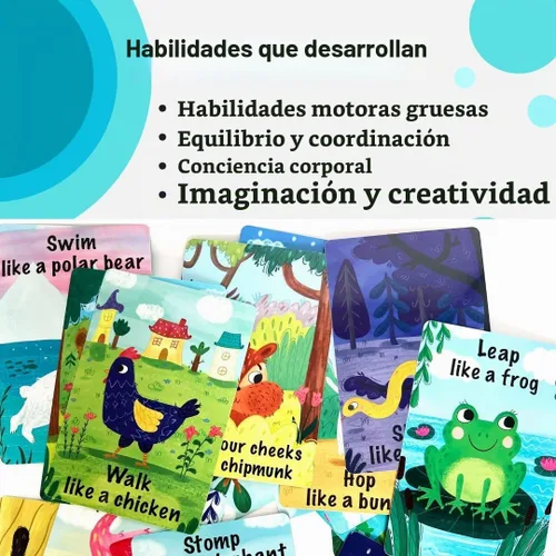 Vista 3 de Creative Mango Cartas de acción animal (Cartas de acción animal 1)
