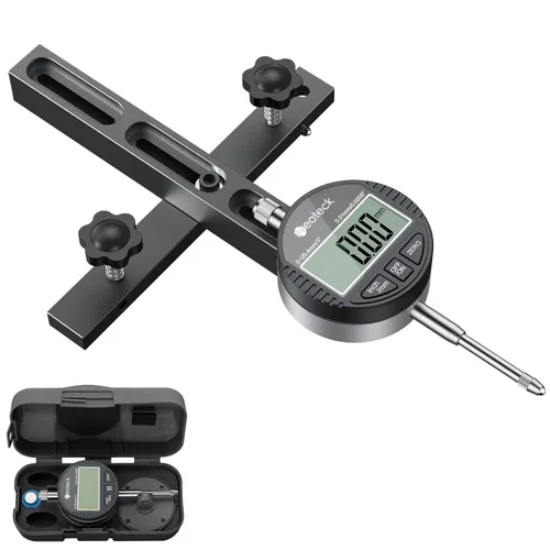 Neoteck Indicador de esfera digital de 0-1'' para sierra de mesa adecuado para sierras de mesa con un ancho de ranura de 3/4'' (19 mm) o más para