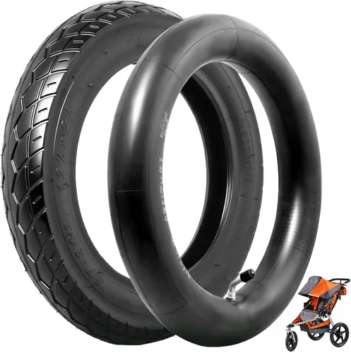 Juego de neumático y tubo interior para scooter de 12 1/2 x 2 1/4 (12.5x2.25), resistente a espinas de servicio pesado, neumático de rueda delantera