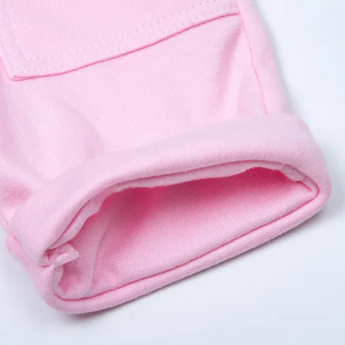 Vista 5 de Ropa de muñeca Reborn de 22 pulgadas, overol rosa para muñecas Reborn de 20-22 pulgadas, ropa de bebé niña, conjunto de 3 piezas