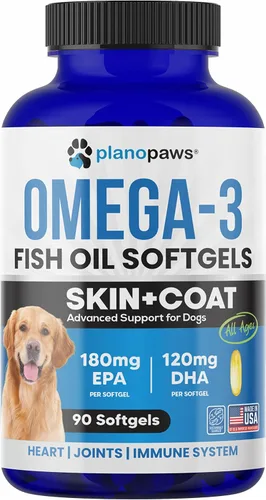 Vista 8 de Aceite de pescado Omega 3 para perros – Aceite de salmón para perros – Suplemento de aceite de pescado para perros que puede ayudar a derramar