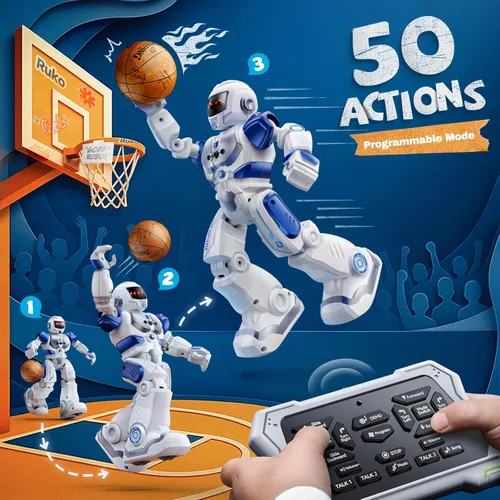 Vista 4 de Ruko 6088 Programmable Robot, Gesture Sensing Intelligent Remote Control Robot for Kids 3-6 Years, Christmas Birthday Gift