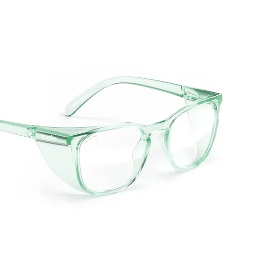 Vista 23 de Stoggles Lentes de seguridad con certificación Z87.2, diseño cuadrado, de policarbonato, ajuste pequeño, resistente a arañazos y roturas, lentes