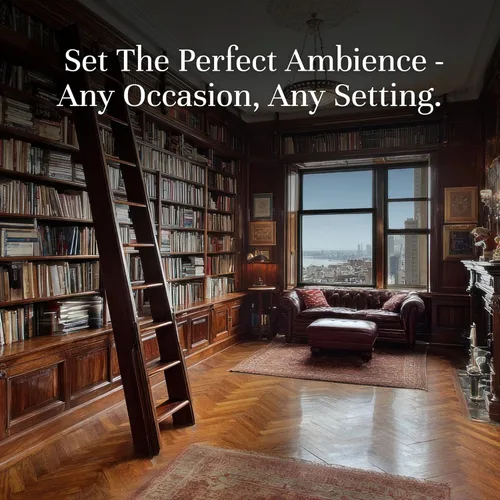 Vista 2 de P&J Trading Aceite aromático The Study Set Cuero, café, libros viejos, cedro, ámbar, aroma de vela de tabaco dulce para hacer velas, freshie