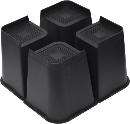 Vista 14 de Elevadores de cama de 2 pulgadas, 3 pulgadas, 4 pulgadas, 6 pulgadas u 8 pulgadas, elevadores de muebles resistentes, hasta 6000 libras, diseño