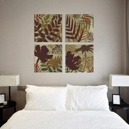 Vista 193 de Wexford Home Colección de primavera de jardín de campo francés, colección de primavera, juego de 4 paneles para decoración de pared de oficina