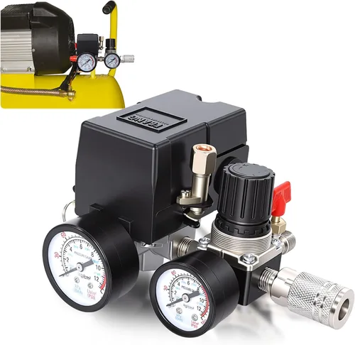 Interruptor de presión del compresor de aire LF10-4H, 95-125 PSI, 4 puertos