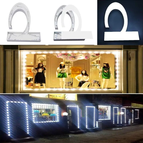 Vista 6 de Módulo LED, luces de repuesto para inflables, blancas, 10 piezas, 5 pies, 5730 SMD, 150 lúmenes por módulo LED, luz impermeable IP65 para cartel