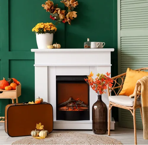 Vista 6 de SATINIOR 16 piezas de hojas de arce artificiales, ramas de otoño para el hogar, hojas de otoño, tallos de otoño, ramas de Acción de Gracias